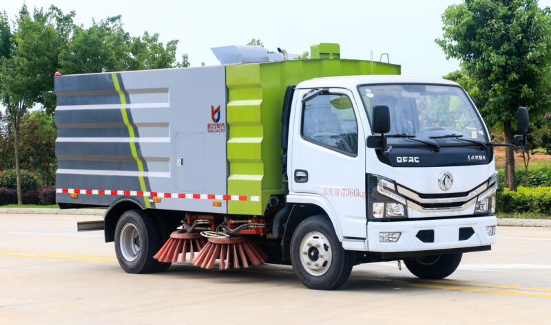 Dongfeng thùng quét đường 5 khối