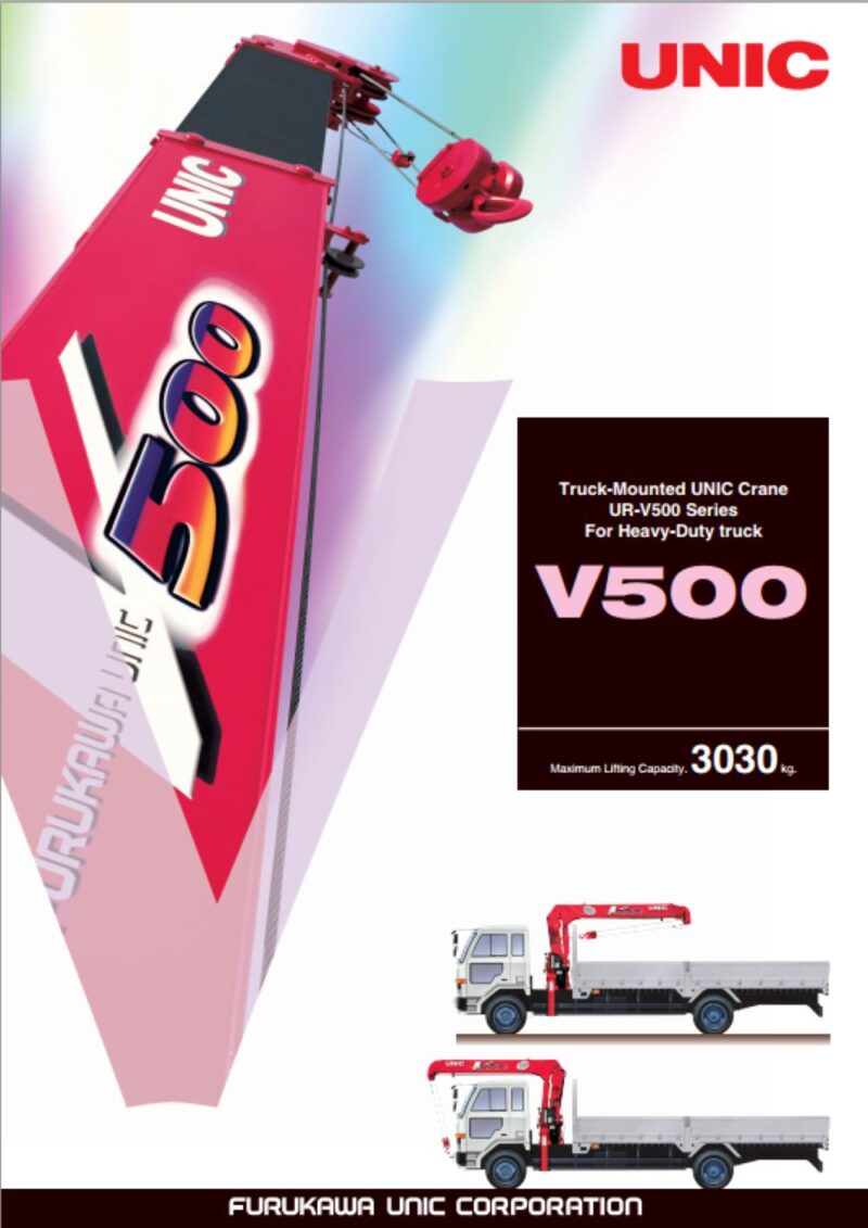 Unic Báo Giá Cần Cẩu Unic URV500 (5 Tấn 3 - 4 - 5 Khúc)