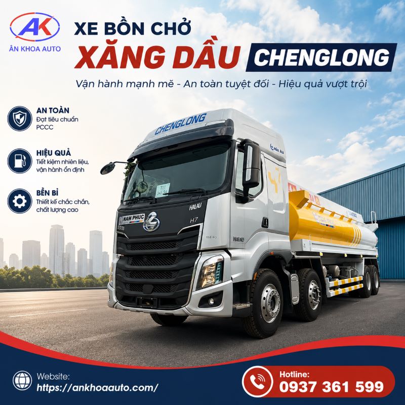 Xe Chenglong Bồn Xăng Dầu