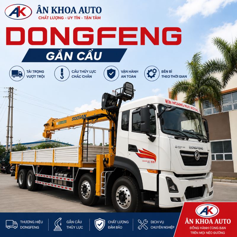 Xe Tải Dongfeng Cần Cẩu