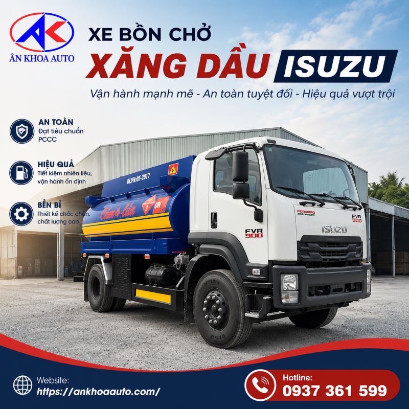 Xe Isuzu Bồn Xăng Dầu