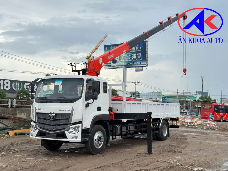 Giới thiệu về Foton Auman C160 gắn cẩu Kanglim KS1056