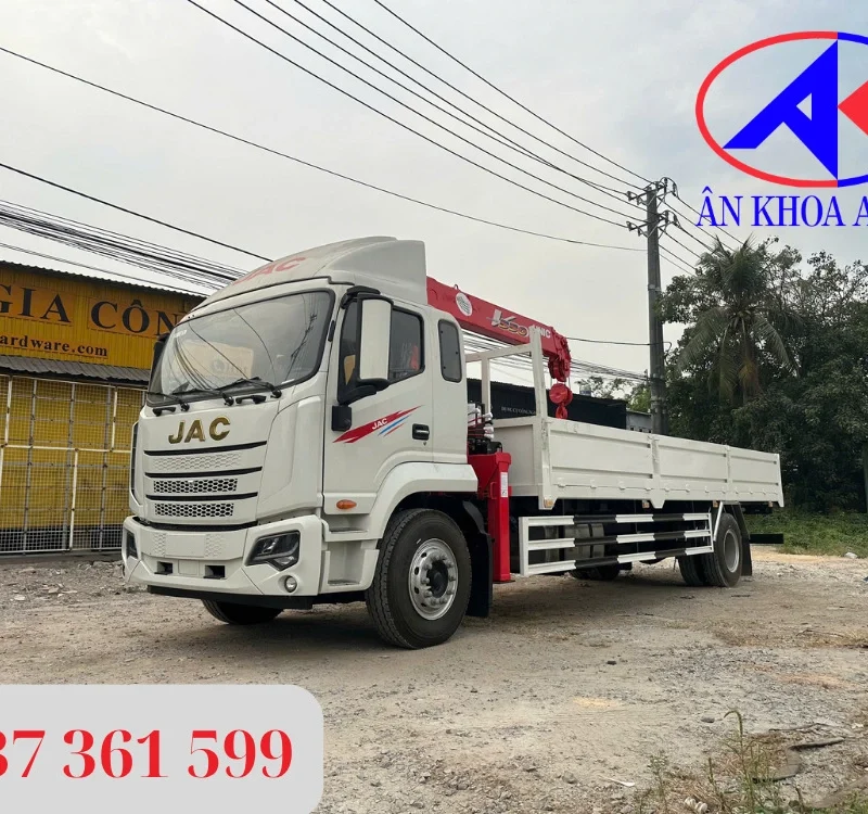 Tổng quan về xe tải JAC DAWOS gắn cẩu Unic URV554K