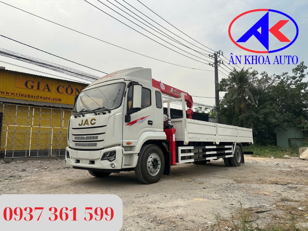 Tổng quan về xe tải JAC DAWOS gắn cẩu Unic URV554K