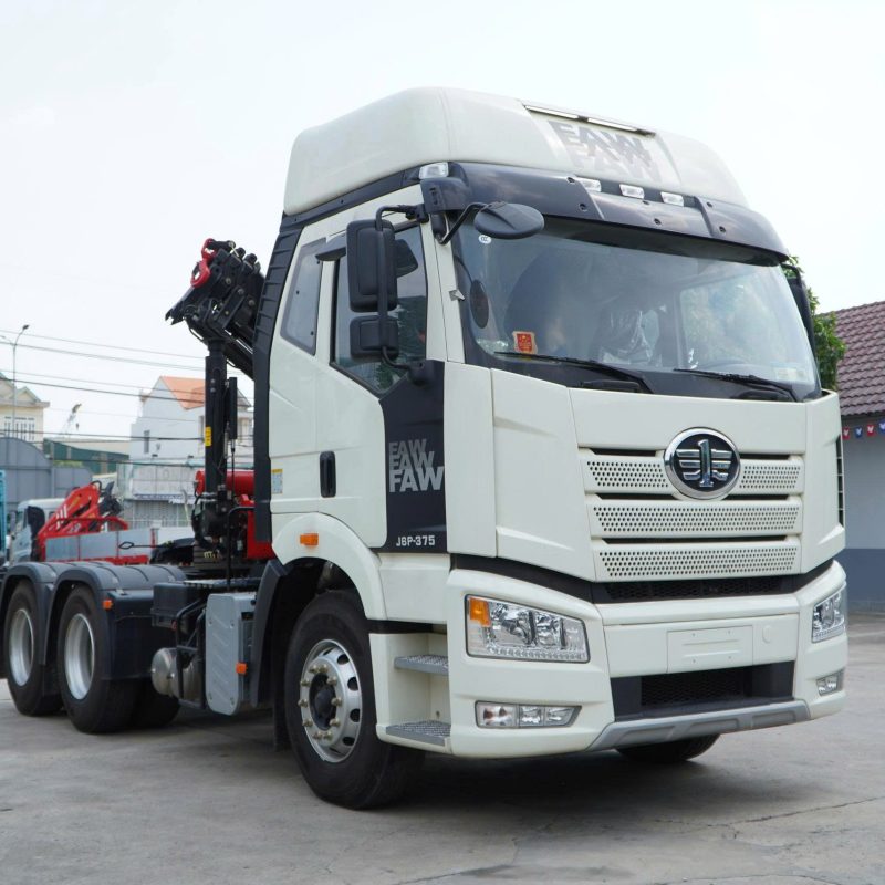 Xe Đầu Kéo FAW Gắn Cẩu Palfinger 10 Tấn - Ảnh 5