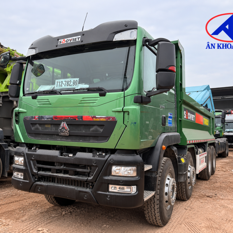 Ô Tô Tải Tự Đổ CNHTC 4 Chân 8x4 Thùng 13,8 m3 - Ảnh 4