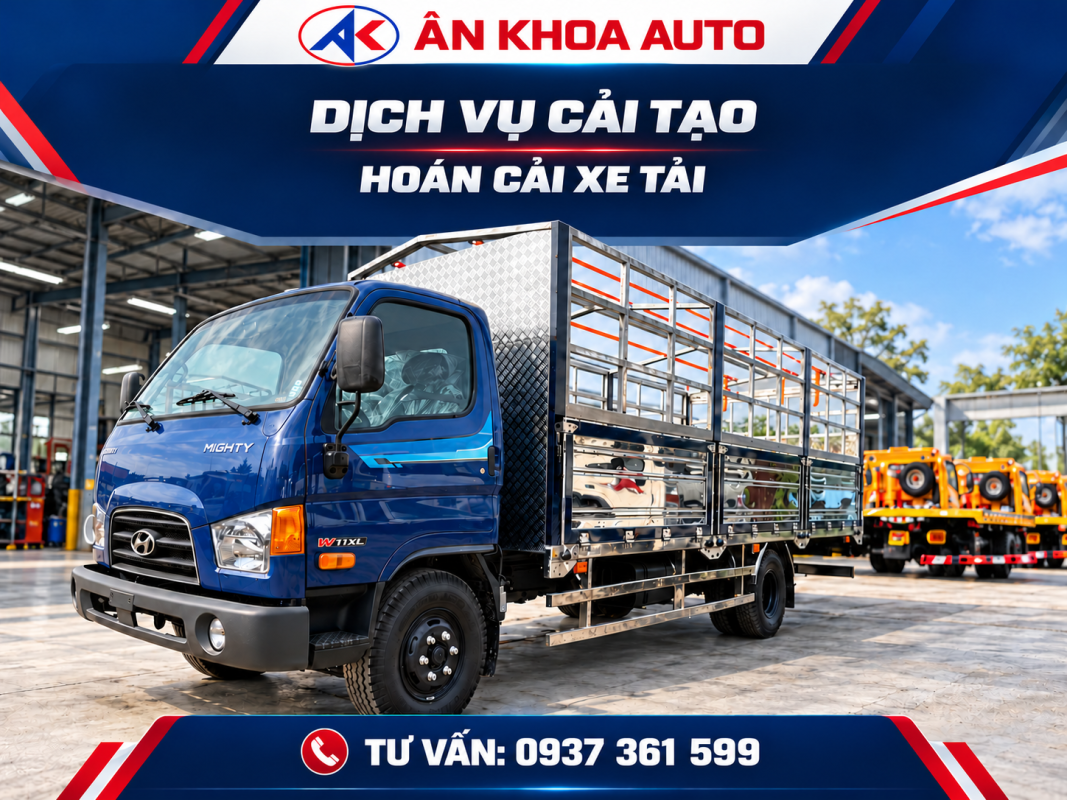 Dịch vụ Cải tạo – Hoán cải xe tải Ân Khoa Auto