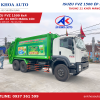 Xe Ép Rác Isuzu FVZ 6x4 21 Khối Máng Xúc